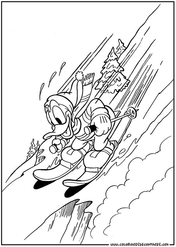 Dibujo gratuito Pato Donald #30342 de la coleccion Personajes de Dibujos Animados para imprimir