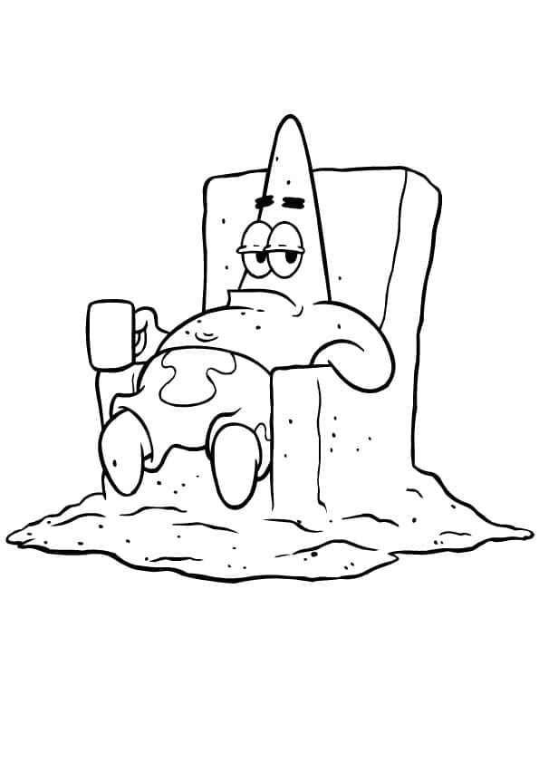 Dibujo gratuito Patrick Star #220640 de la coleccion Personajes de Dibujos Animados para imprimir