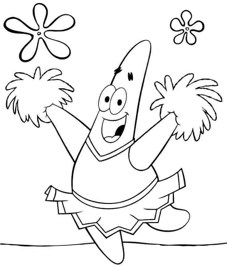 Dibujo gratuito Patrick Star #220641 de la coleccion Personajes de Dibujos Animados para imprimir
