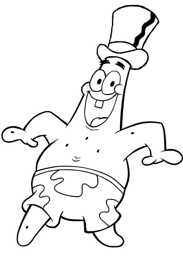 Dibujo gratuito Patrick Star #220649 de la coleccion Personajes de Dibujos Animados para imprimir
