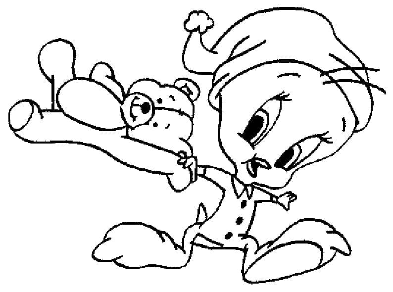 Dibujo gratuito Piolín y Silvestre #190943 de la coleccion Personajes de Dibujos Animados para imprimir