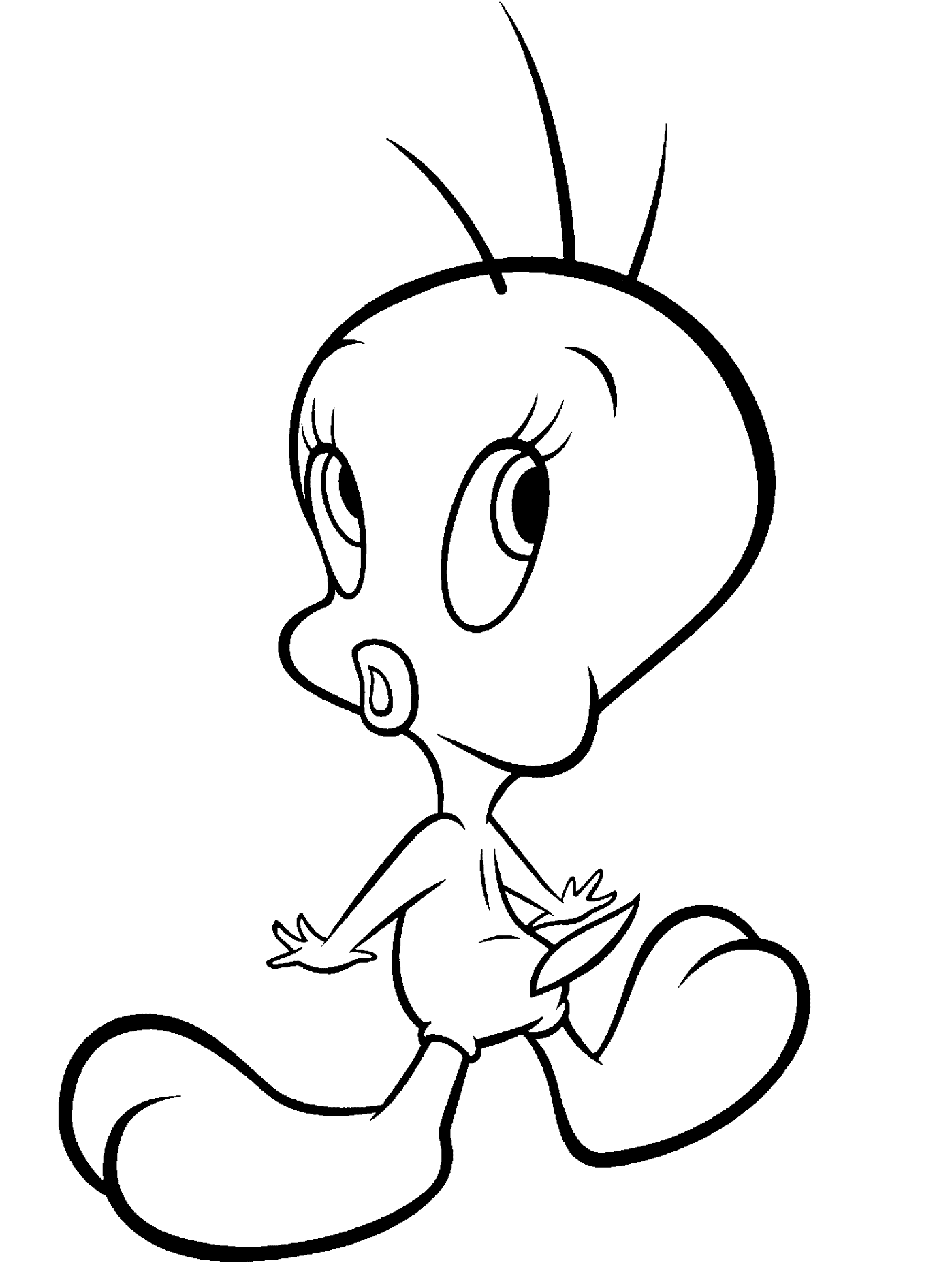 Dibujo gratuito Piolín y Silvestre #29247 de la coleccion Personajes de Dibujos Animados para imprimir