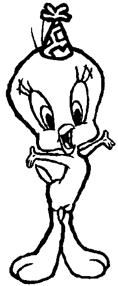 Dibujo gratuito Piolín y Silvestre #29307 de la coleccion Personajes de Dibujos Animados para imprimir