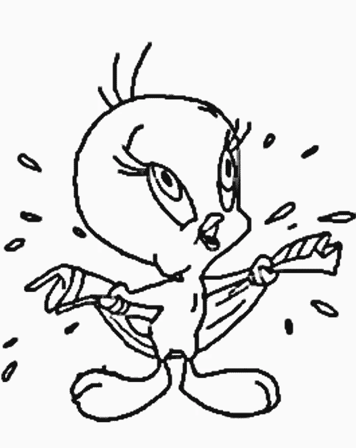 Dibujo gratuito Piolín y Silvestre #29317 de la coleccion Personajes de Dibujos Animados para imprimir