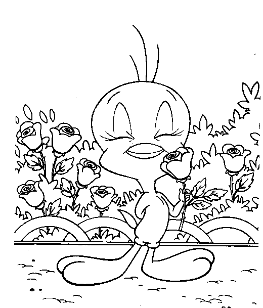 Dibujo gratuito Piolín y Silvestre #29351 de la coleccion Personajes de Dibujos Animados para imprimir