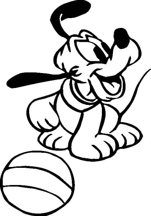 Dibujo gratuito Pluto #197060 de la coleccion Personajes de Dibujos Animados para imprimir