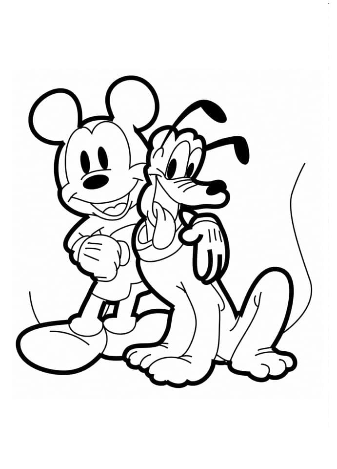 Dibujo gratuito Pluto #197071 de la coleccion Personajes de Dibujos Animados para imprimir
