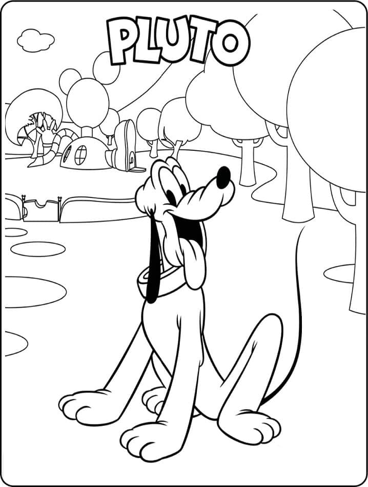 Dibujo gratuito Pluto #197093 de la coleccion Personajes de Dibujos Animados para imprimir