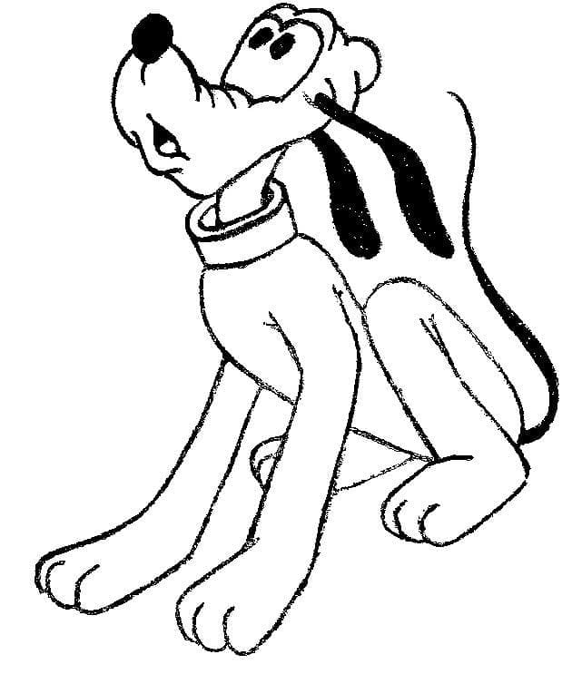 Dibujo gratuito Pluto #197097 de la coleccion Personajes de Dibujos Animados para imprimir