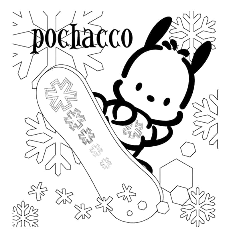 Dibujo gratuito Pochacco #220085 de la coleccion Personajes de Dibujos Animados para imprimir