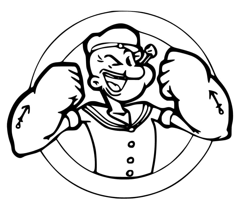 Dibujo gratuito Popeye #205974 de la coleccion Personajes de Dibujos Animados para imprimir