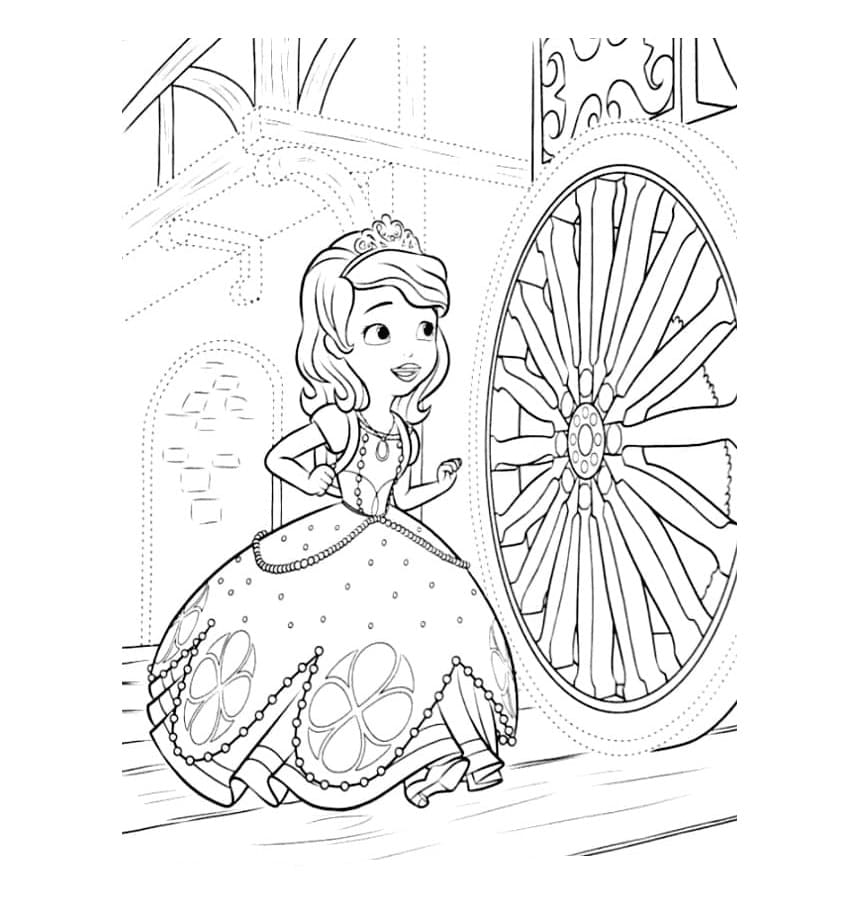 Dibujo gratuito Princess Sofia #182019 de la coleccion Personajes de Dibujos Animados para imprimir