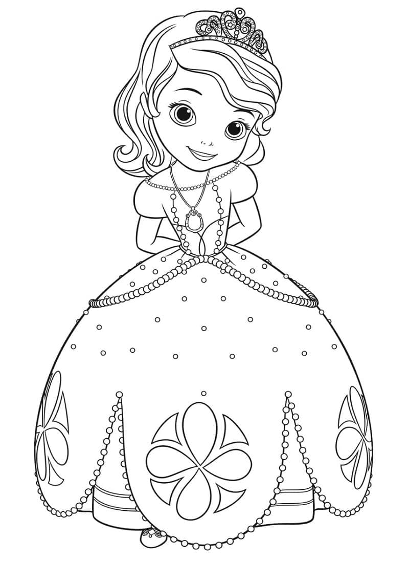 Dibujo para colorear: Princess Sofia (Personajes de Dibujos Animados) #182041 - Dibujos para Colorear e Imprimir Gratis