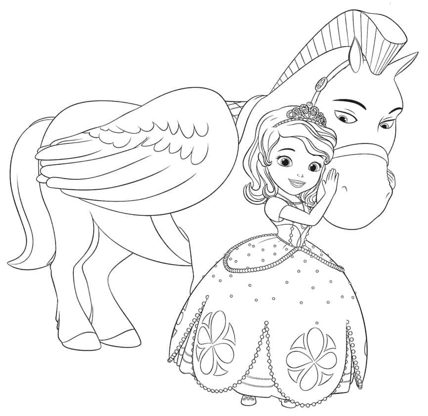 Dibujo gratuito Princess Sofia #182045 de la coleccion Personajes de Dibujos Animados para imprimir