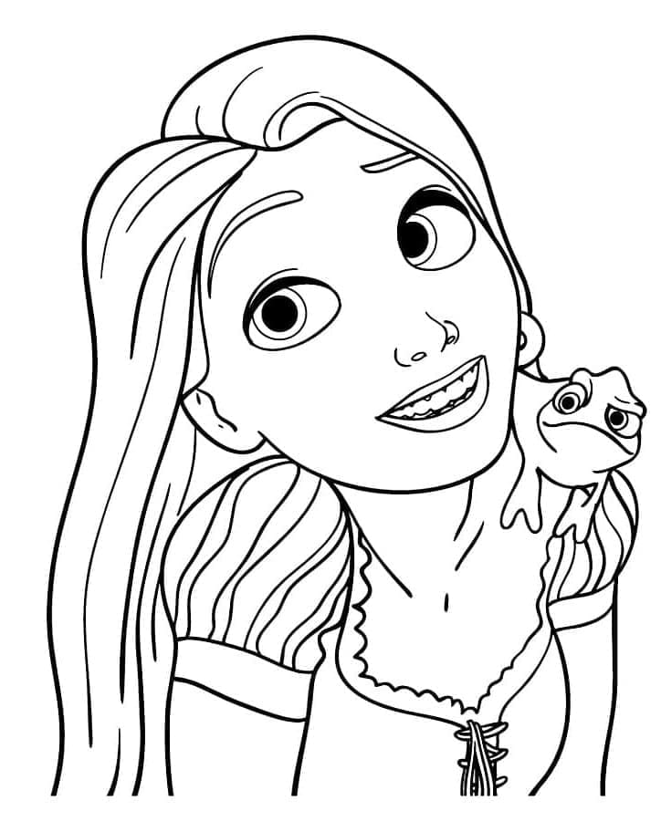 Dibujo para colorear: Rapunzel (Personajes de Dibujos Animados) #177889 - Dibujos para Colorear e Imprimir Gratis