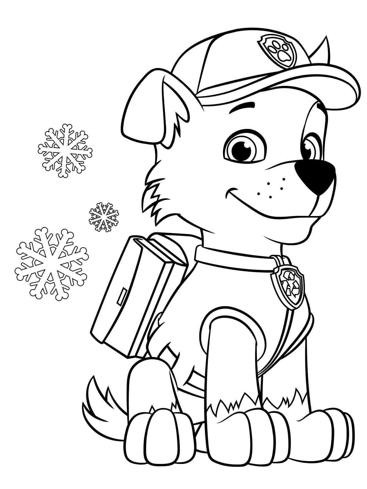 Dibujo gratuito Rocky PAW Patrol #181714 de la coleccion Personajes de Dibujos Animados para imprimir
