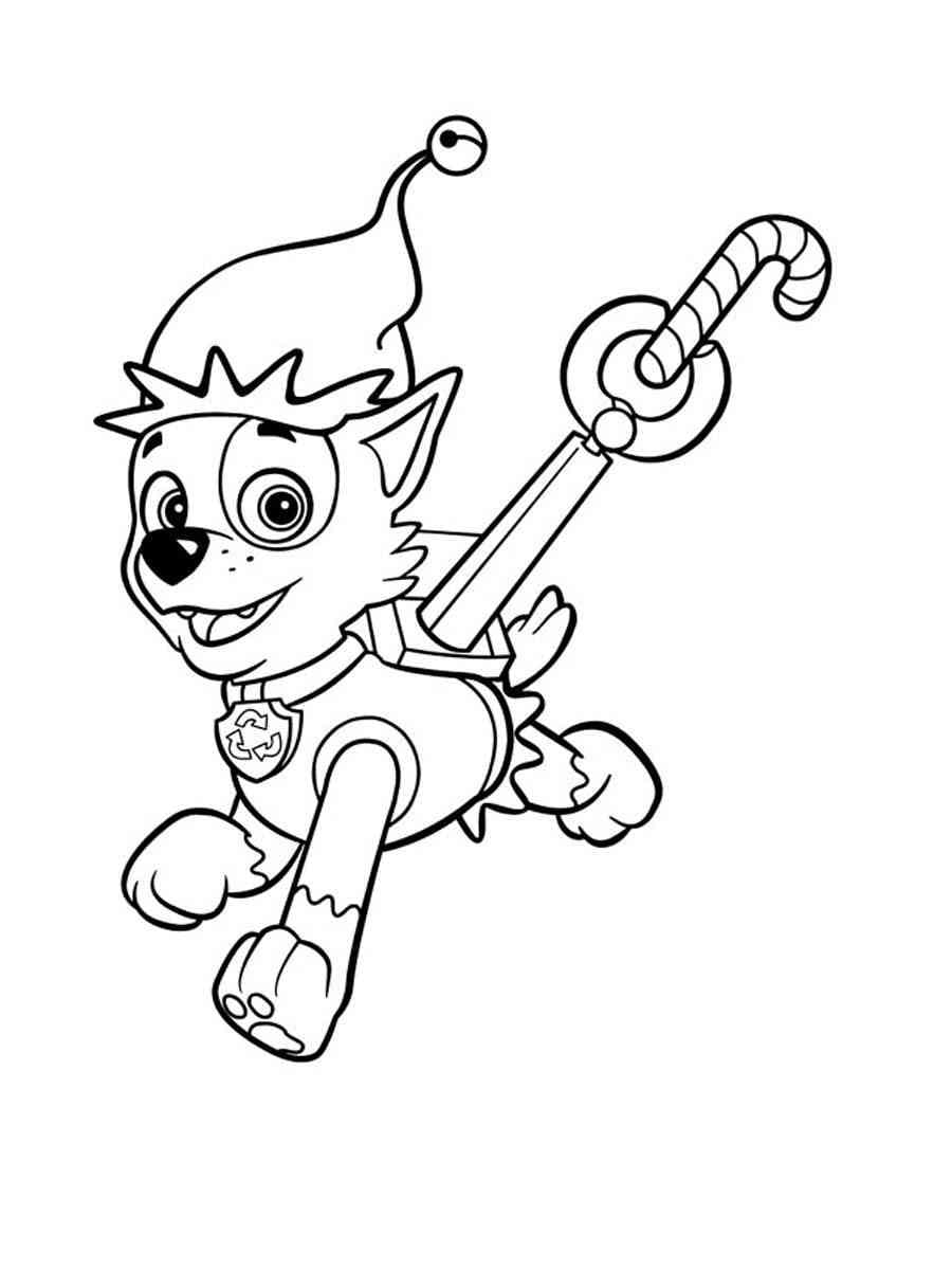 Dibujo gratuito Rocky PAW Patrol #181716 de la coleccion Personajes de Dibujos Animados para imprimir