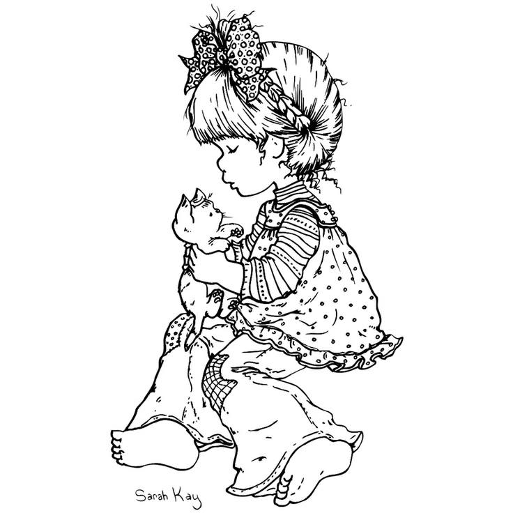 Dibujo gratuito Sarah Kay #43755 de la coleccion Personajes de Dibujos Animados para imprimir