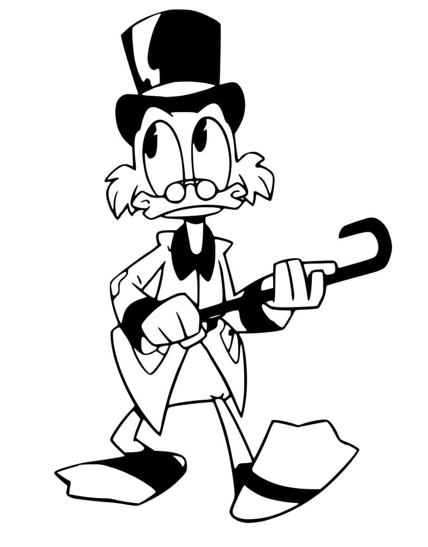 Dibujo gratuito Scrooge McDuck #199820 de la coleccion Personajes de Dibujos Animados para imprimir