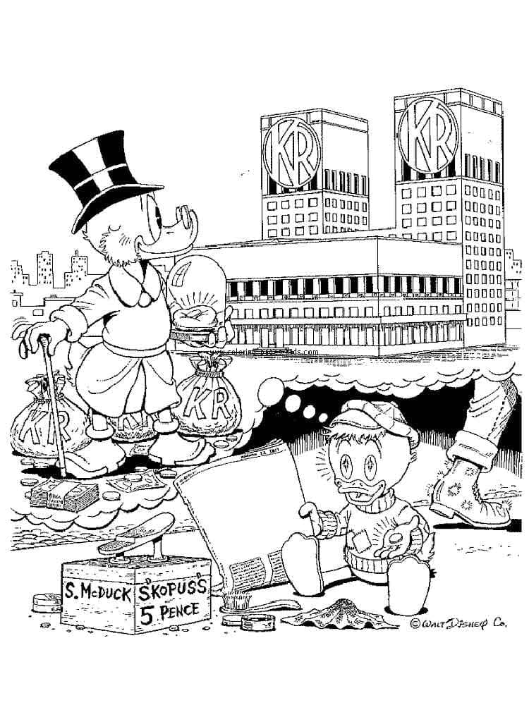 Dibujo gratuito Scrooge McDuck #199821 de la coleccion Personajes de Dibujos Animados para imprimir
