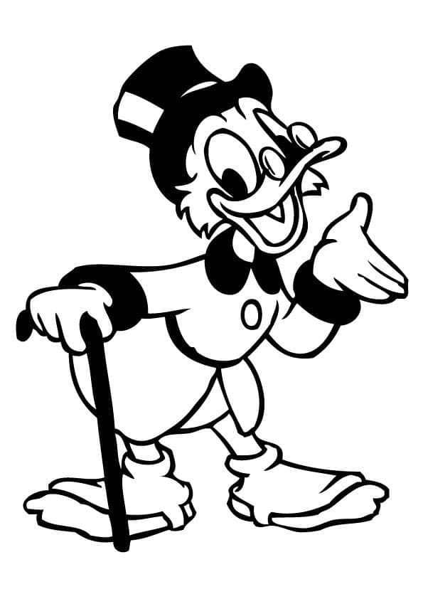 Dibujo gratuito Scrooge McDuck #199832 de la coleccion Personajes de Dibujos Animados para imprimir