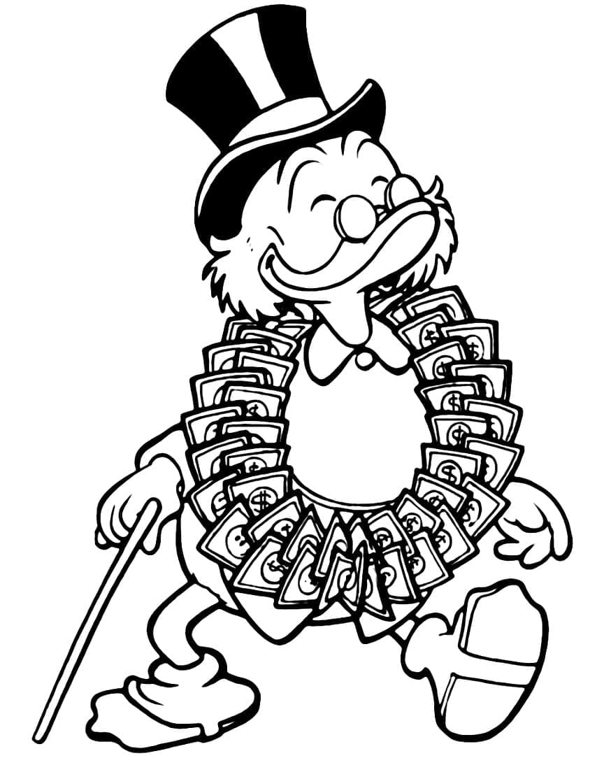 Dibujo gratuito Scrooge McDuck #199834 de la coleccion Personajes de Dibujos Animados para imprimir