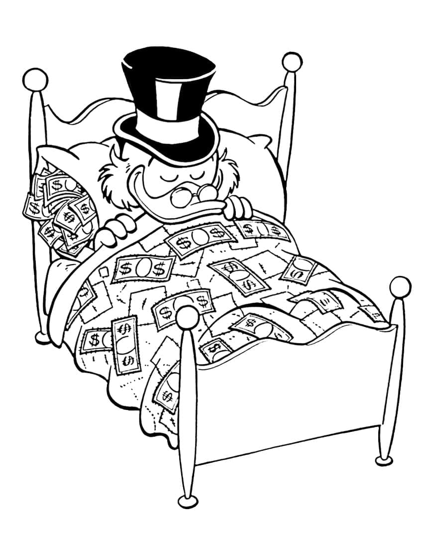Dibujo gratuito Scrooge McDuck #199838 de la coleccion Personajes de Dibujos Animados para imprimir