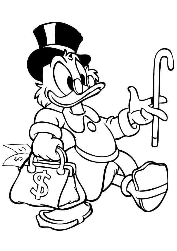 Dibujo gratuito Scrooge McDuck #199843 de la coleccion Personajes de Dibujos Animados para imprimir