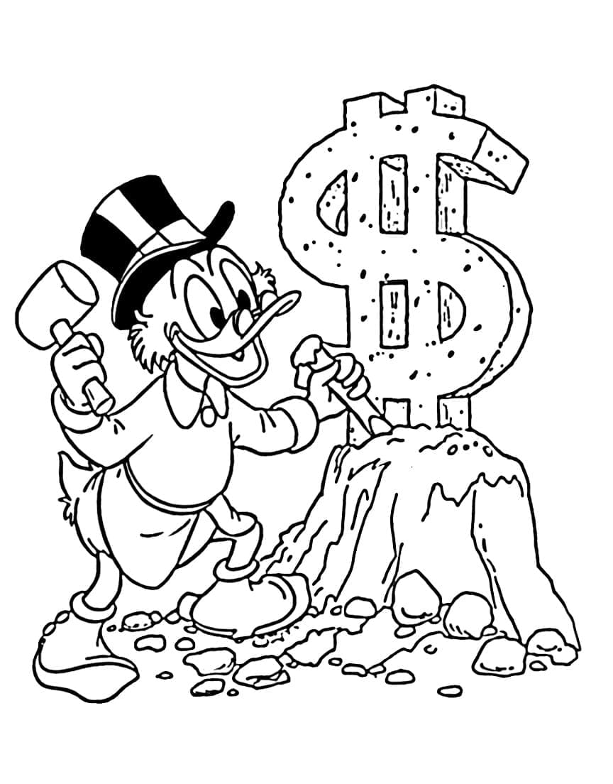 Dibujo gratuito Scrooge McDuck #199850 de la coleccion Personajes de Dibujos Animados para imprimir