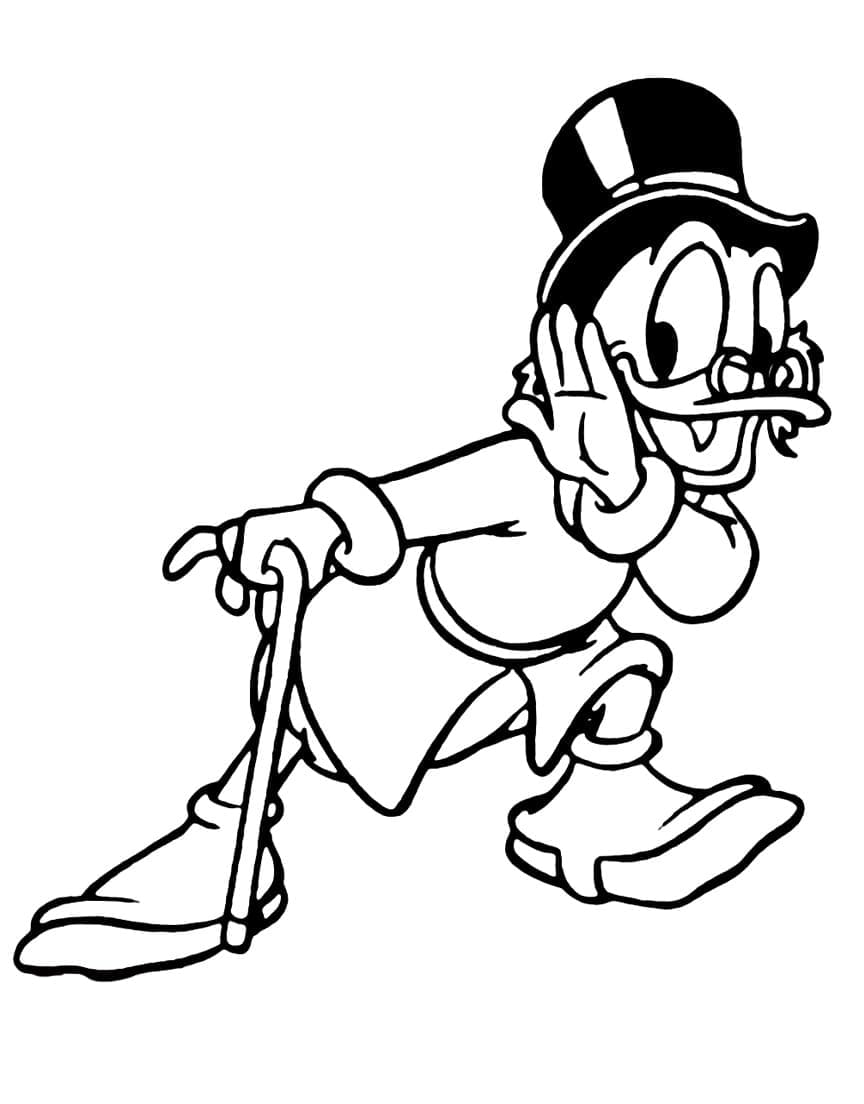 Dibujo gratuito Scrooge McDuck #199852 de la coleccion Personajes de Dibujos Animados para imprimir