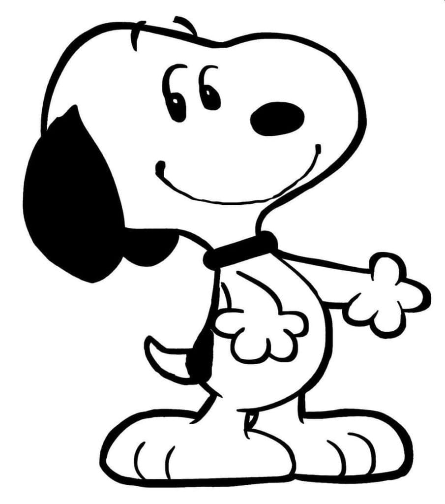 Dibujo gratuito Snoopy #202880 de la coleccion Personajes de Dibujos Animados para imprimir
