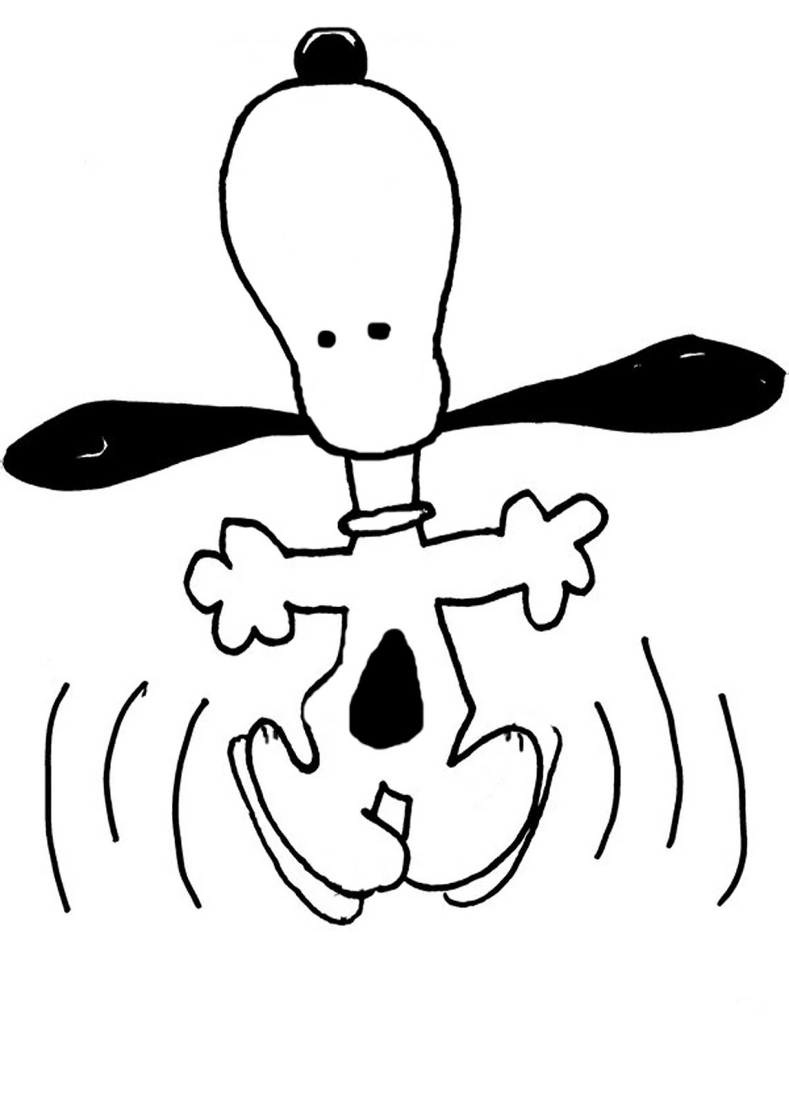 Dibujo gratuito Snoopy #27146 de la coleccion Personajes de Dibujos Animados para imprimir