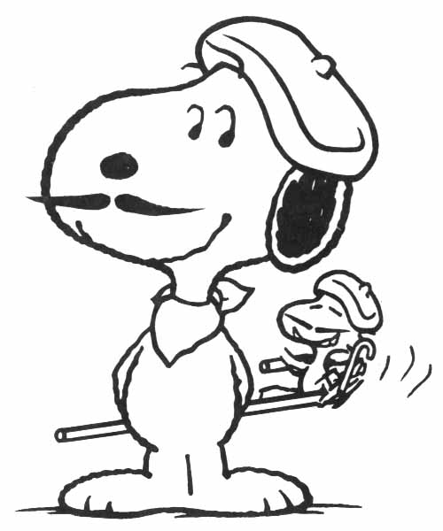 Dibujo gratuito Snoopy #27191 de la coleccion Personajes de Dibujos Animados para imprimir
