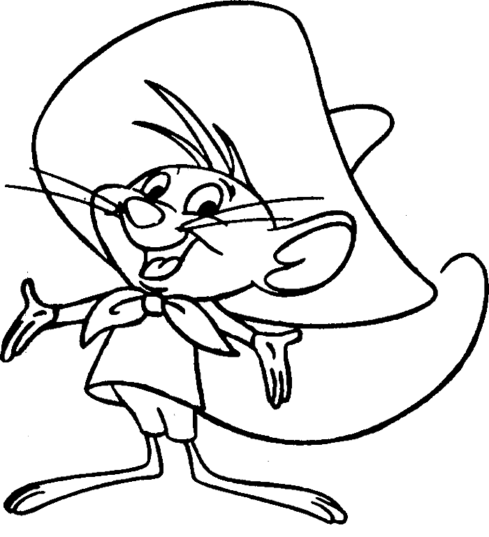 Dibujo gratuito Speedy Gonzales #30713 de la coleccion Personajes de Dibujos Animados para imprimir
