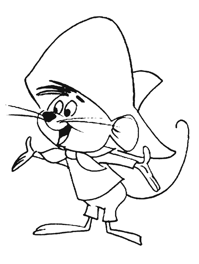Dibujo para colorear: Speedy Gonzales (Personajes de Dibujos Animados) #30726 - Dibujos para Colorear e Imprimir Gratis