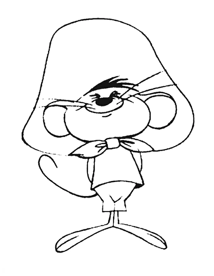 Dibujo gratuito Speedy Gonzales #30738 de la coleccion Personajes de Dibujos Animados para imprimir