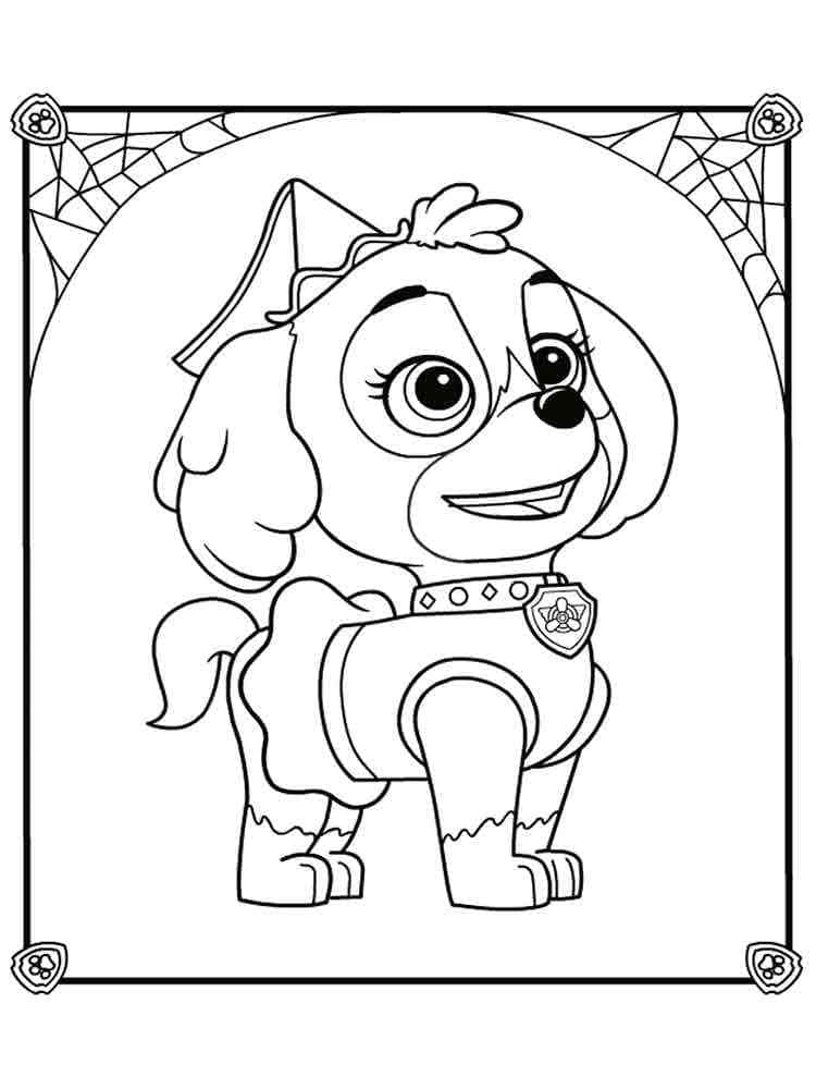 Dibujo gratuito Stella PAW Patrol #181706 de la coleccion Personajes de Dibujos Animados para imprimir