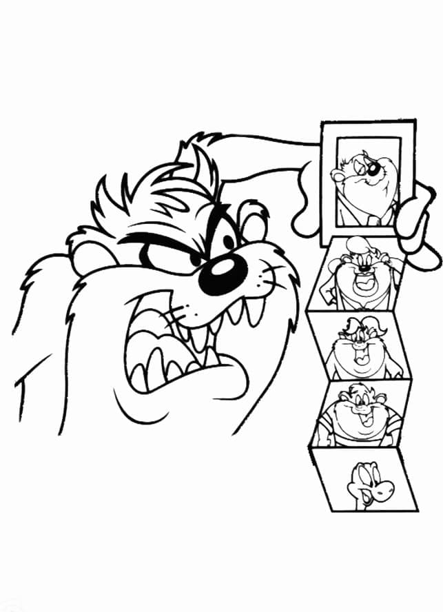 Dibujo gratuito Taz #209811 de la coleccion Personajes de Dibujos Animados para imprimir
