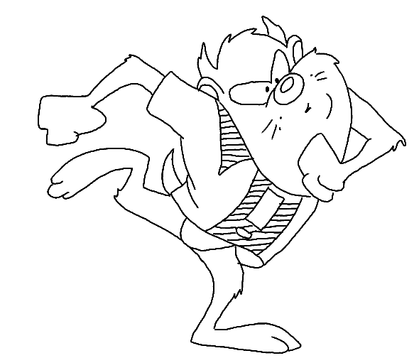 Dibujo gratuito Taz #30962 de la coleccion Personajes de Dibujos Animados para imprimir
