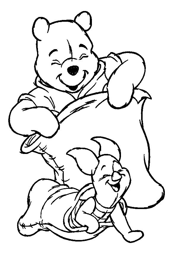Dibujo gratuito Winnie Pooh #28614 de la coleccion Personajes de Dibujos Animados para imprimir