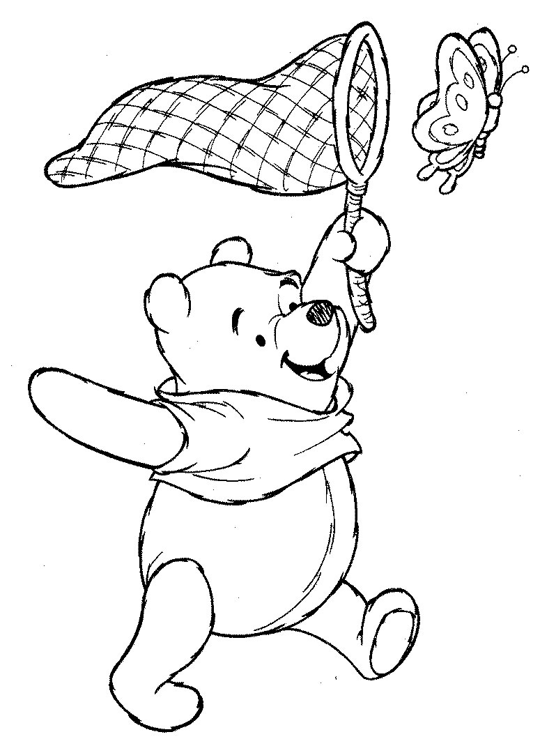 Dibujo gratuito Winnie Pooh #28615 de la coleccion Personajes de Dibujos Animados para imprimir