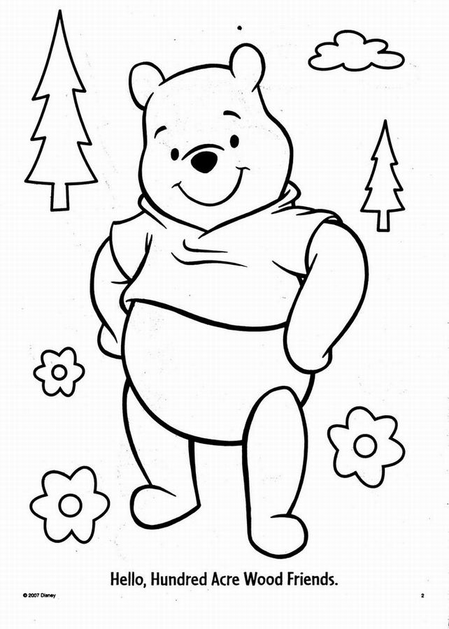Dibujo gratuito Winnie Pooh #28620 de la coleccion Personajes de Dibujos Animados para imprimir