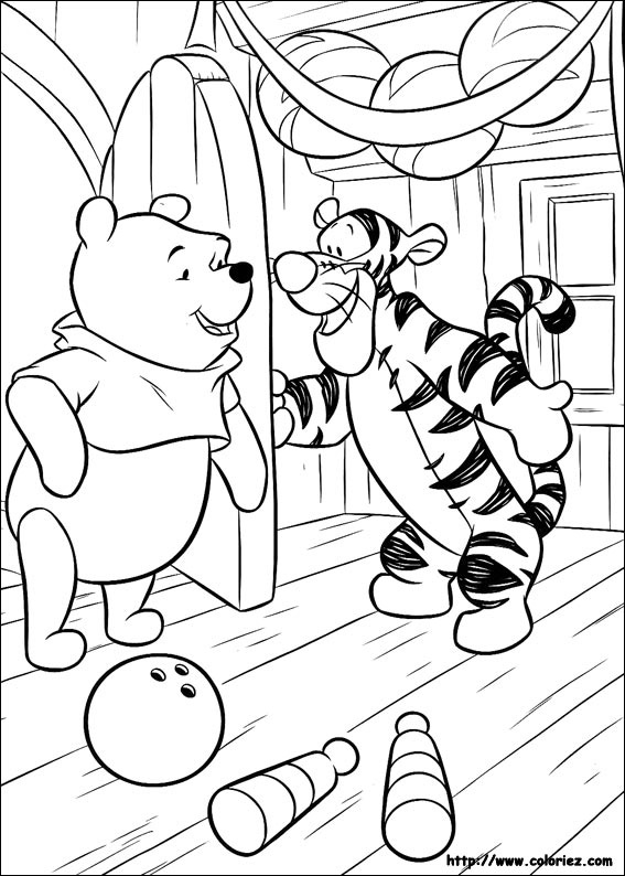 Dibujo gratuito Winnie Pooh #28641 de la coleccion Personajes de Dibujos Animados para imprimir