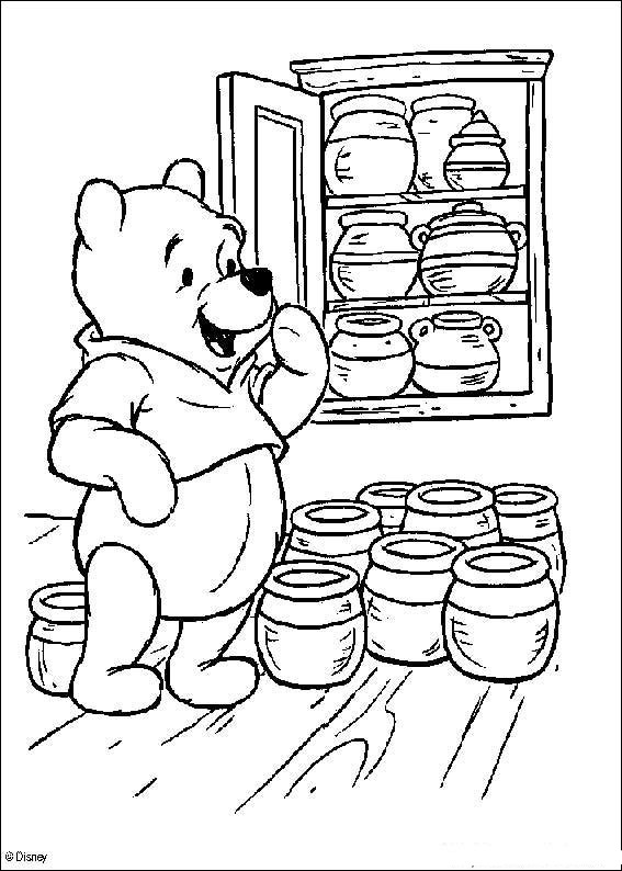 Dibujo gratuito Winnie Pooh #28665 de la coleccion Personajes de Dibujos Animados para imprimir