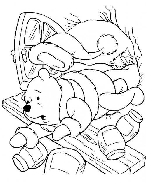 Dibujo gratuito Winnie Pooh #28669 de la coleccion Personajes de Dibujos Animados para imprimir