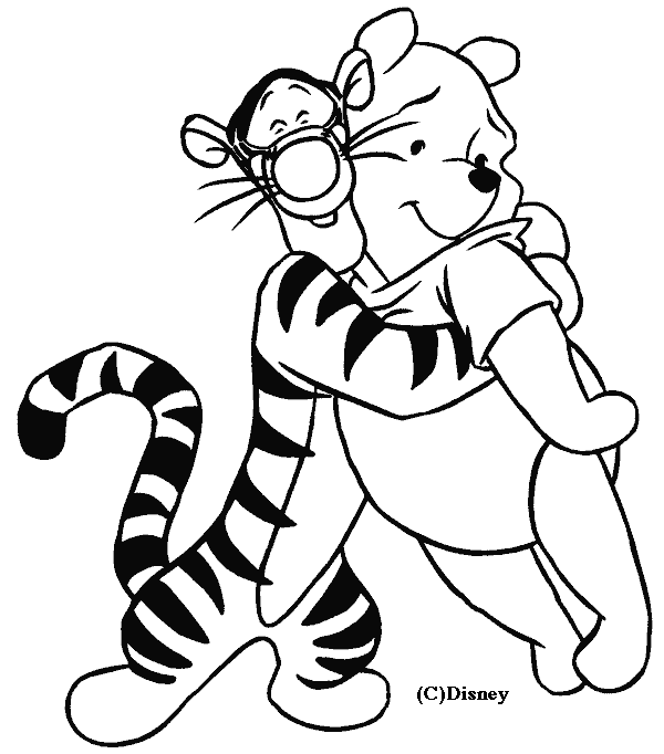 Dibujo gratuito Winnie Pooh #28672 de la coleccion Personajes de Dibujos Animados para imprimir
