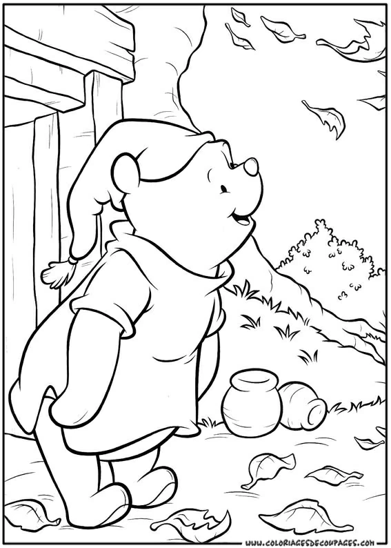Dibujo gratuito Winnie Pooh #28743 de la coleccion Personajes de Dibujos Animados para imprimir