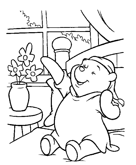 Dibujo gratuito Winnie Pooh #28752 de la coleccion Personajes de Dibujos Animados para imprimir