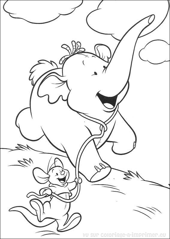 Dibujo gratuito Winnie Pooh #28865 de la coleccion Personajes de Dibujos Animados para imprimir