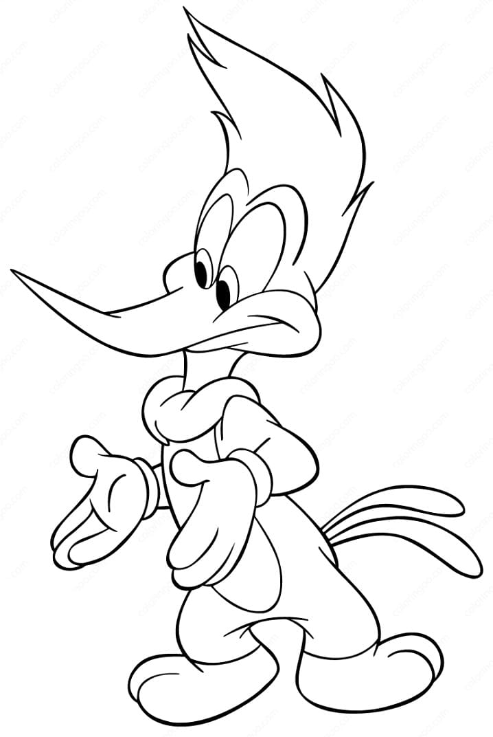 Dibujo gratuito Woody Woodpecker #208904 de la coleccion Personajes de Dibujos Animados para imprimir